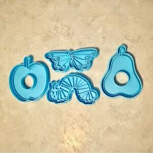 Hungry Caterpillar Cookie Cutter Set - Apple, Butterfly, Caterpillar, Pear
